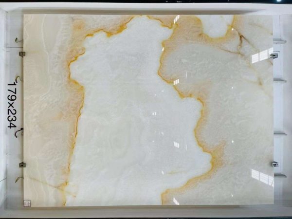 Yellowflower Ice White Onyx Slabs