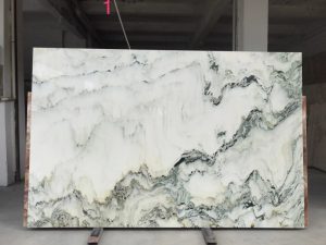 landscape drawing white marble slabs