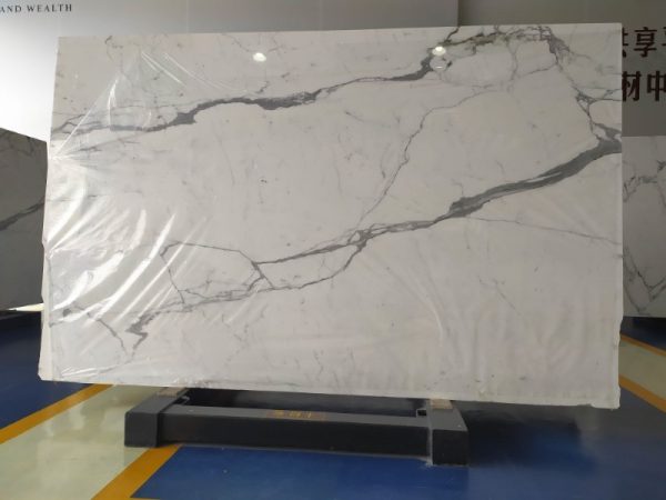 Italian calacatta white marble slabs
