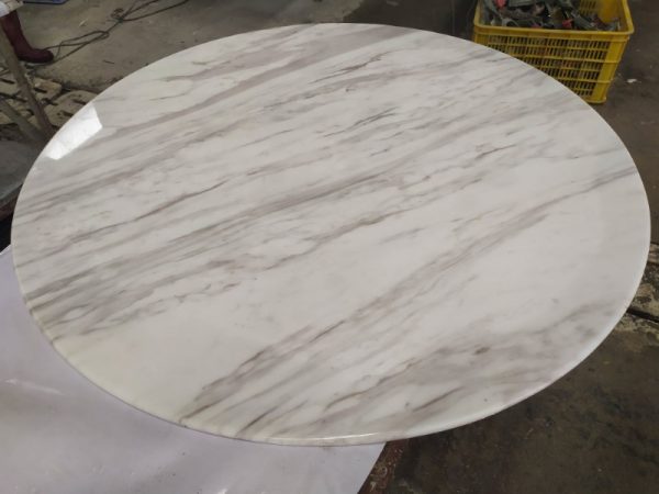 marble table top with rotating base